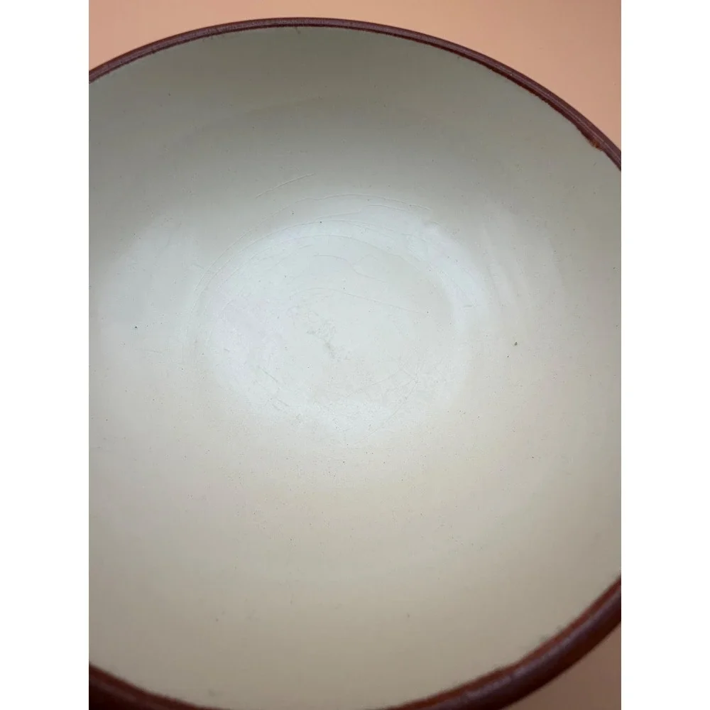 Pair Vintage 1968 Franciscan Apple Cereal Bowls Interpace USA As Is Crazing